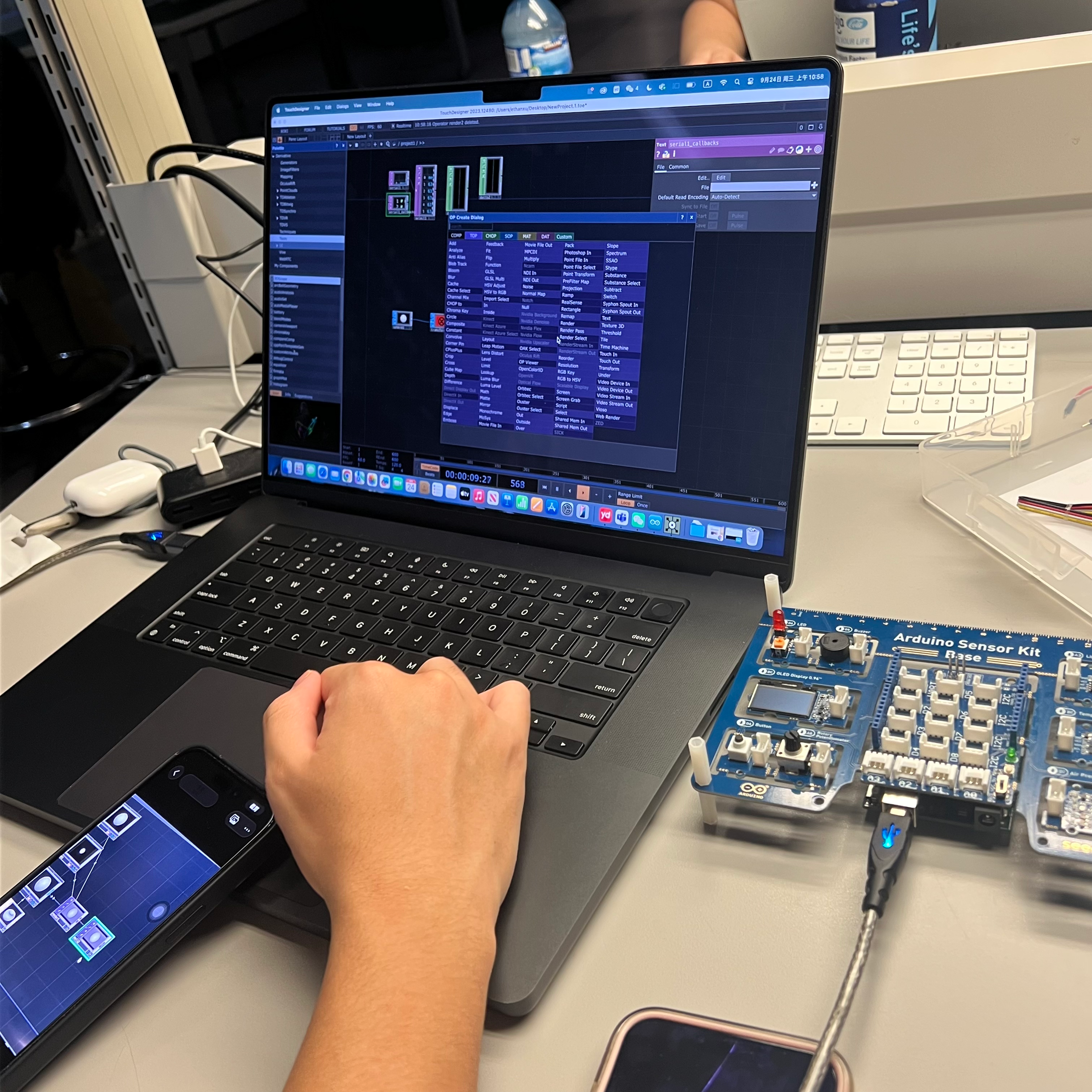 Exploring node connections and Arduino setup